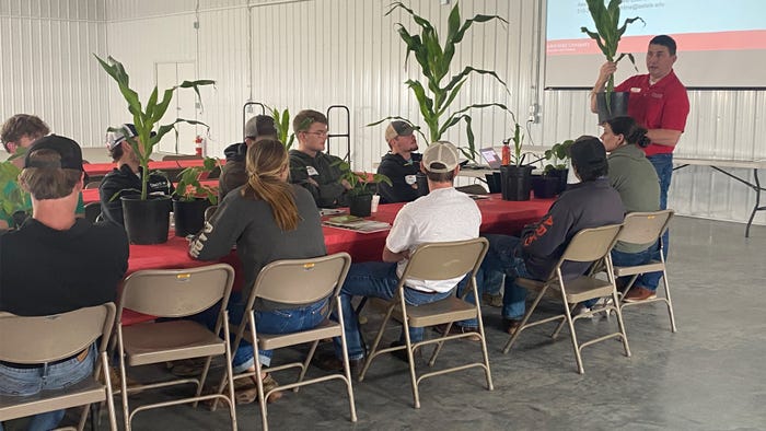 Participants review corn growth stages