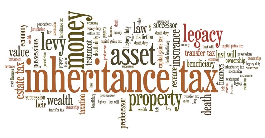 inheritance tax word illustration