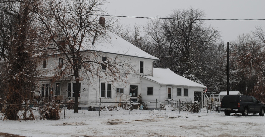 House during the winter