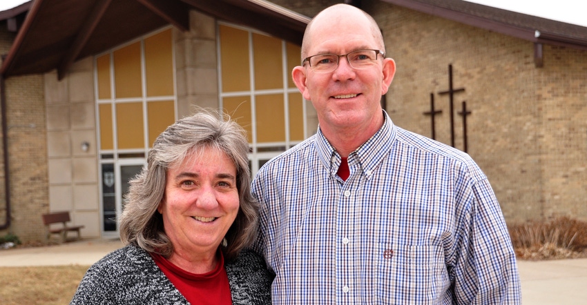 New Iowa Master Farmer Dan Winterhof and his wife Lynn 