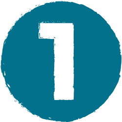 Illustration of a number 1