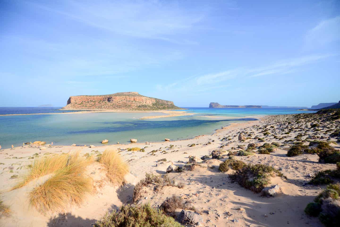 Kreta oder Rhodos: Blick auf die Blos Lagune auf Kreta