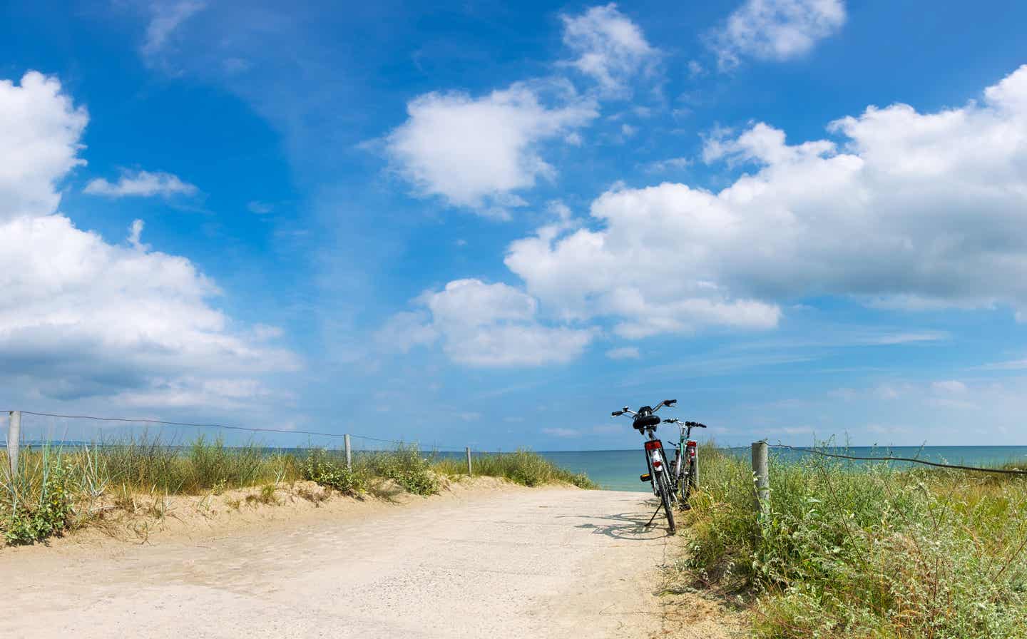 Urlaub in Heringsdorf – Fahrräder am Strand