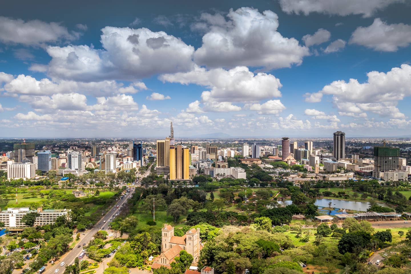 Rundreisen Nairobi: Panoramablick auf die Stadt Nairobi