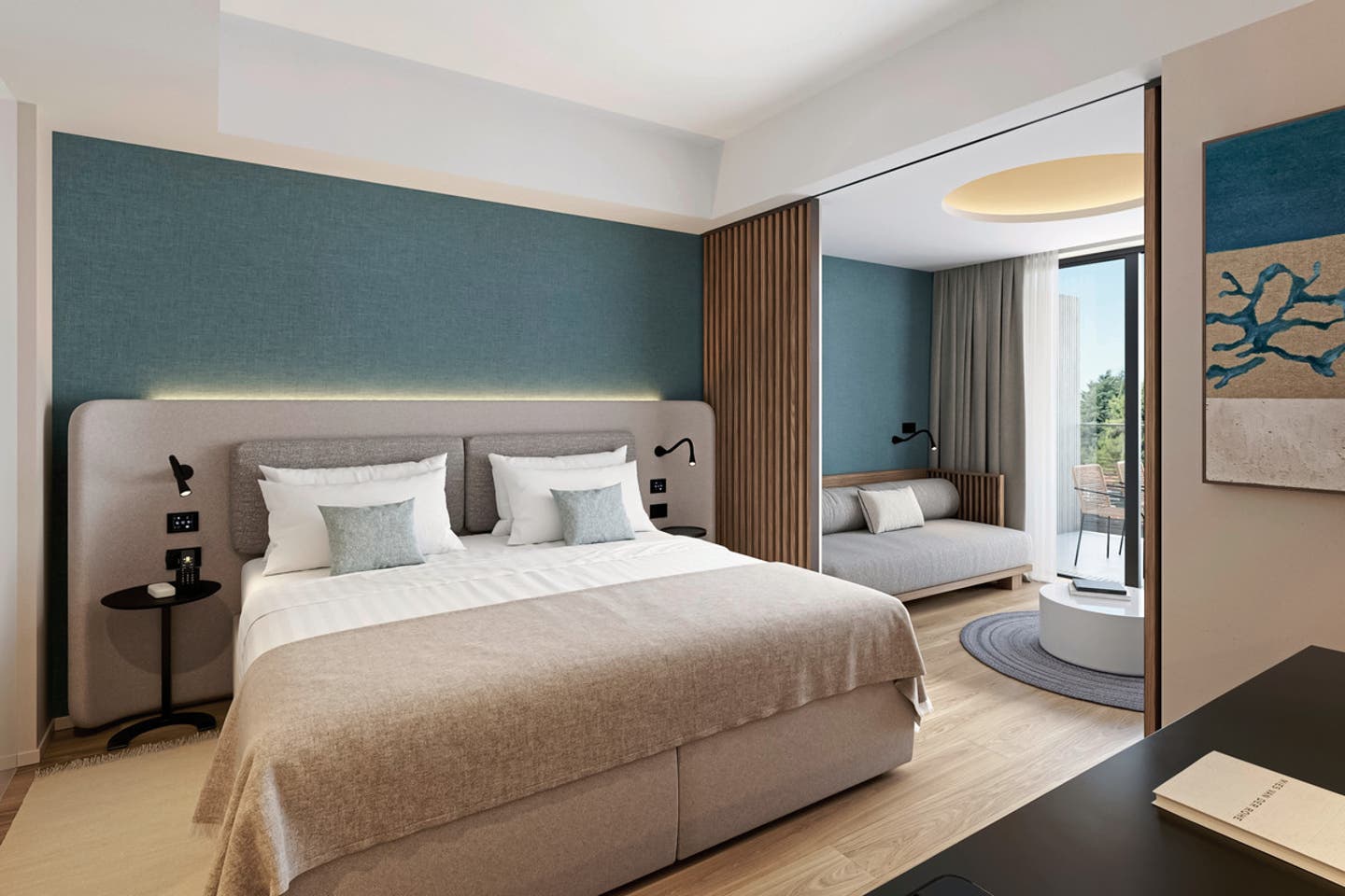 Modellbild Familienzimmer f&uuml;r 2 plus 2 Meerseite