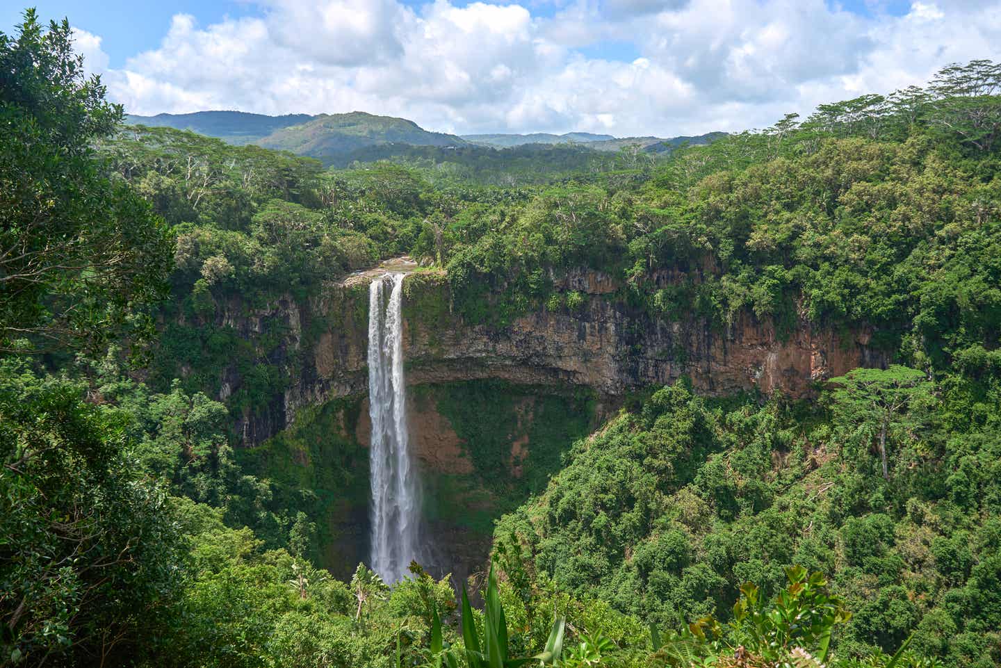 Der Chamarel Wasserfall auf Mauritius