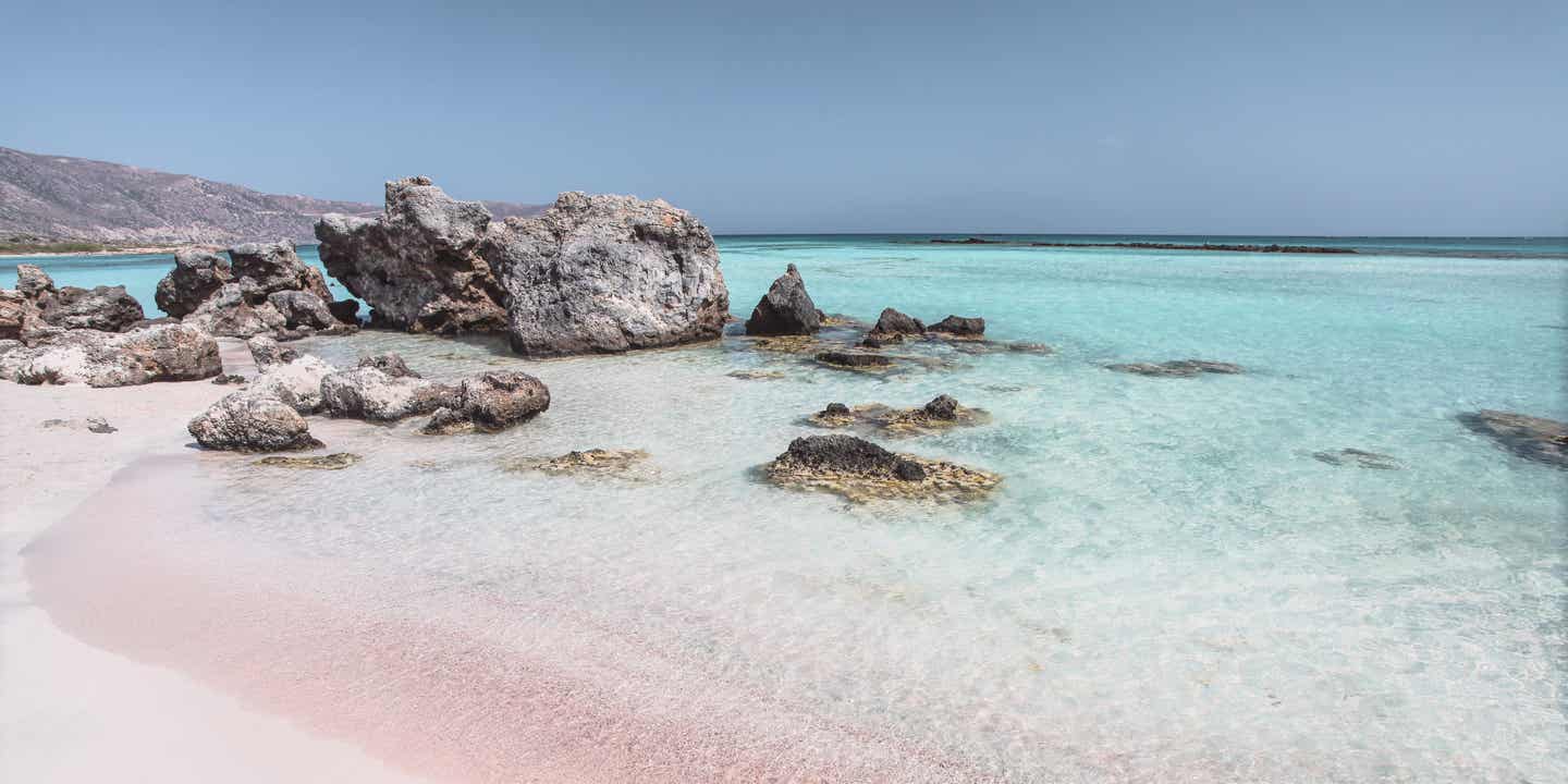 Der Elafonissi Strand auf Kreta