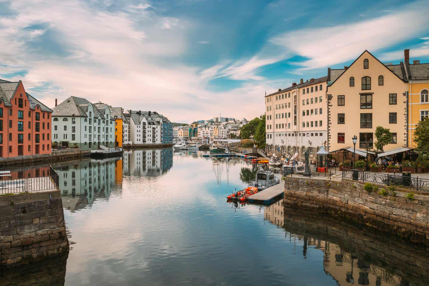 Die Altstadt von Ålesund in Norwegen