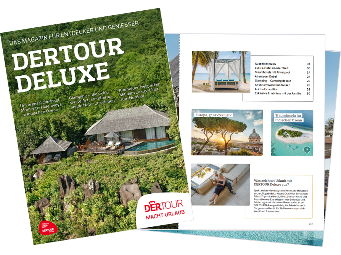 DERTOUR Deluxe: das Reisemagazin