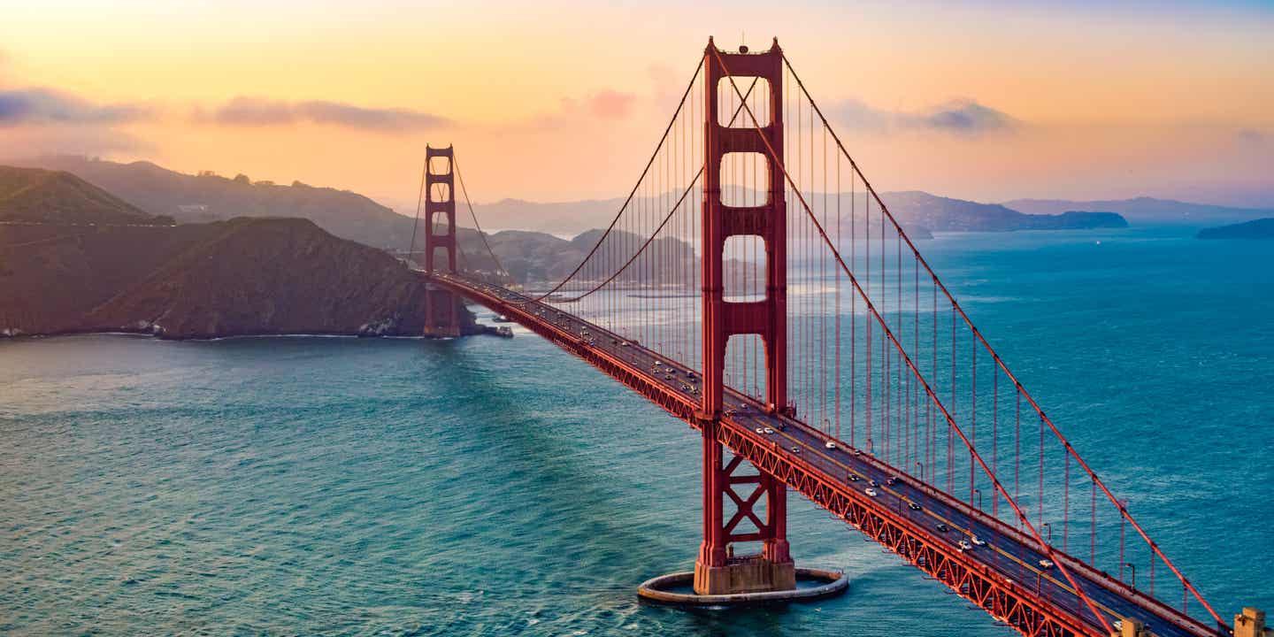 Kaliforniens berühmteste Brücke: die Golden Gate Bridge in San Franciso