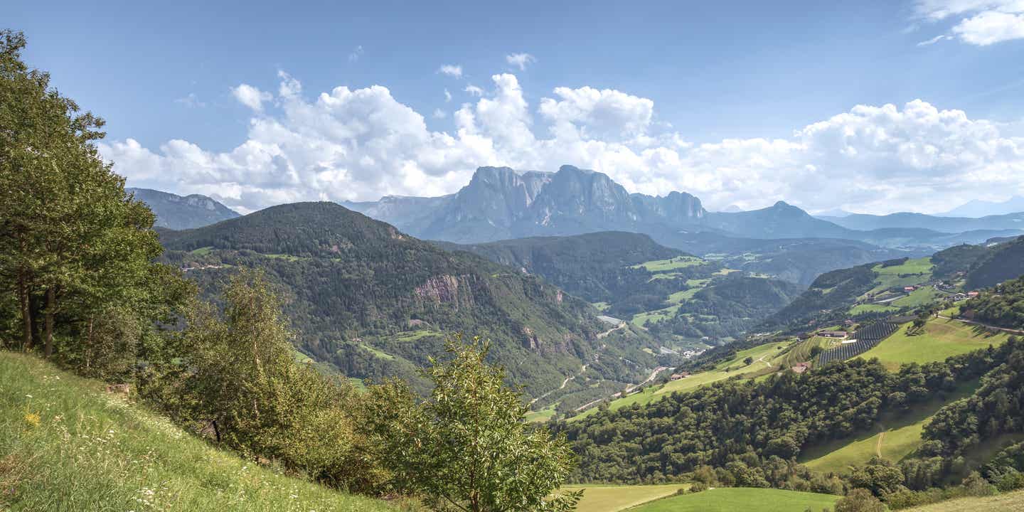 Blick ins Eisacktal in Südtirol