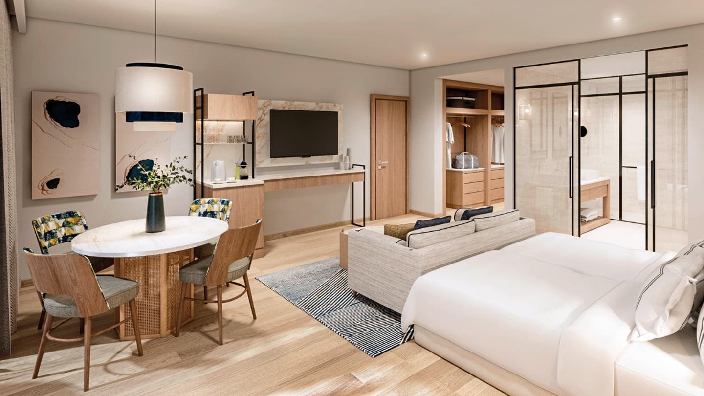 Wohnbeispiel Doppelzimmer Deluxe Poolblick