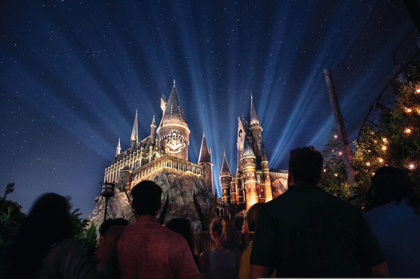 Wizarding World bei Nacht