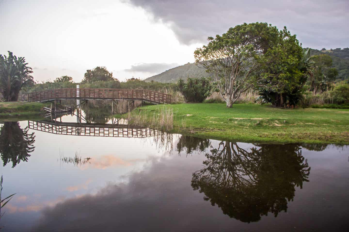 Südafrika Garden Route: Fluss im alten Wilderness-Nationalpark an der Route