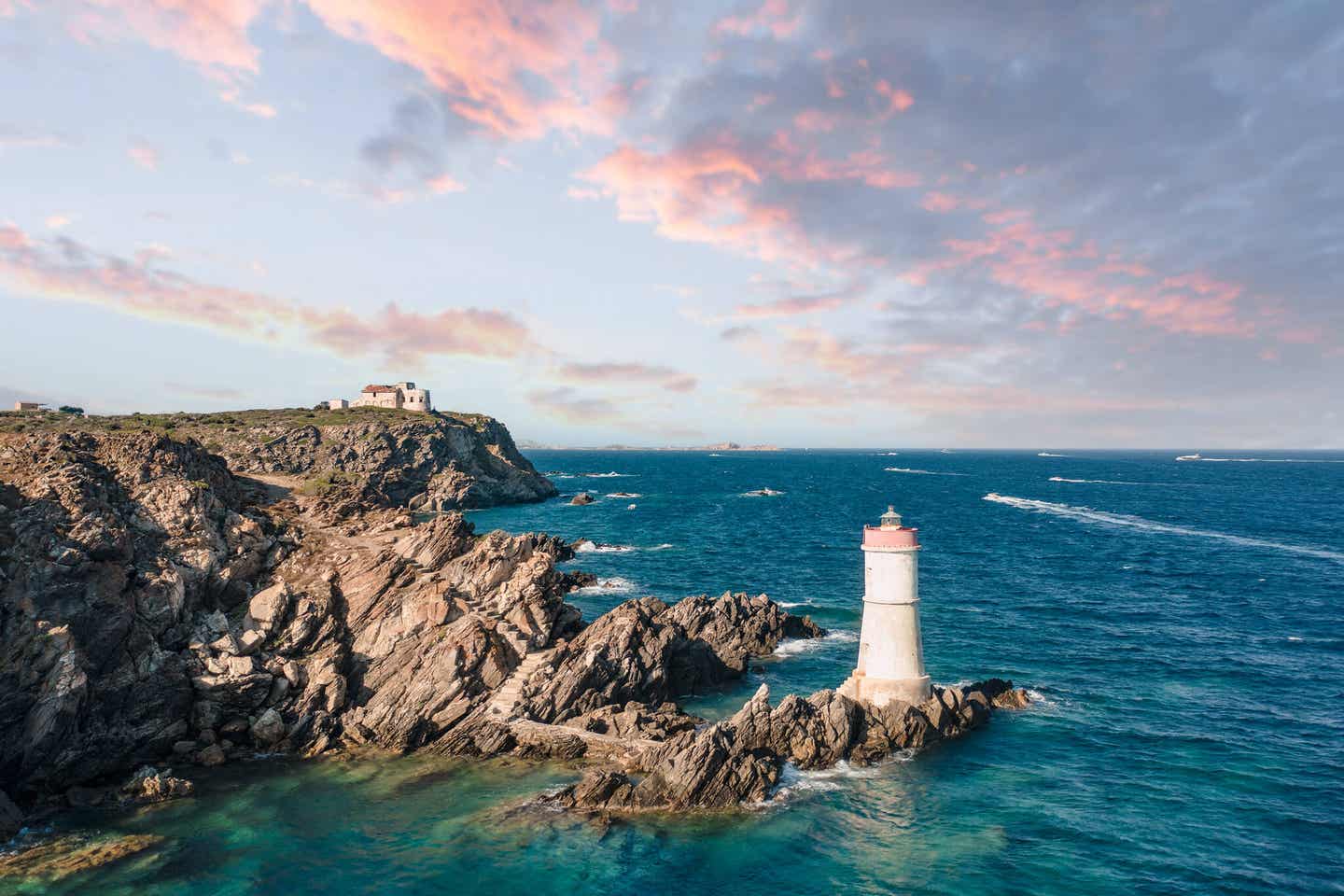 Costa Smeralda Leuchtturm bei Porto Cervo