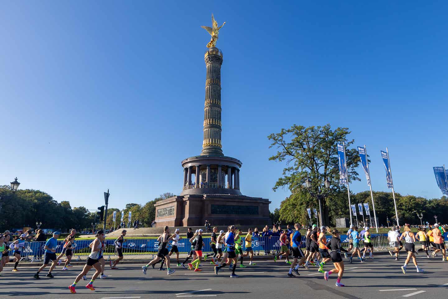 Berlin Marathon entlang der Siegessäule