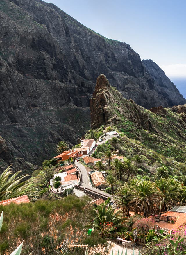 Masca Schlucht Masca-Schlucht: Bergdorf Maska, kanarische Insel Teneriffa