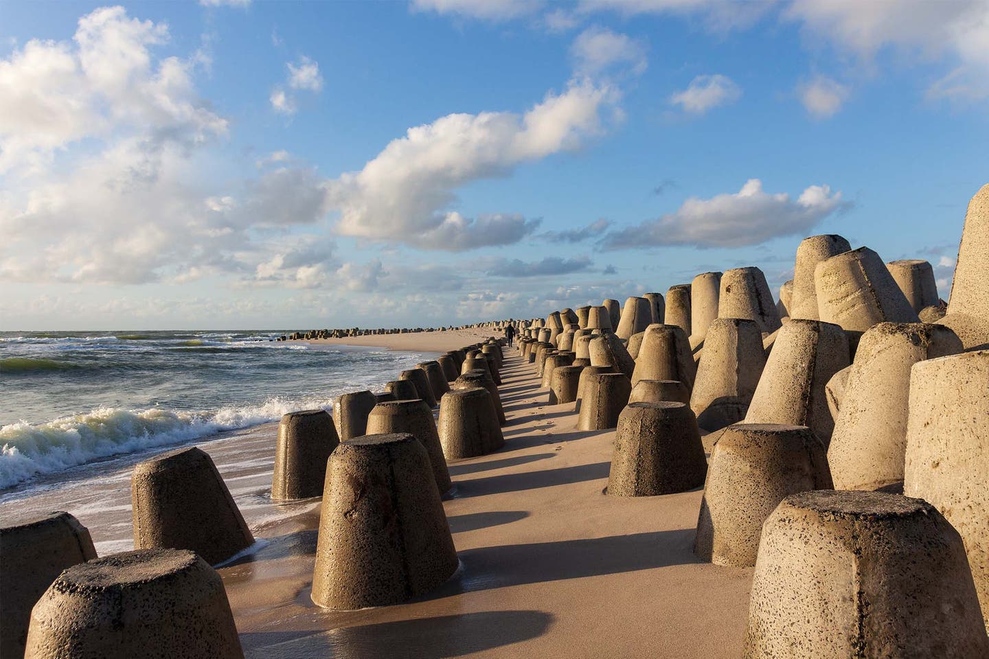 Tetrapoden am Strand von Hörnum auf Sylt