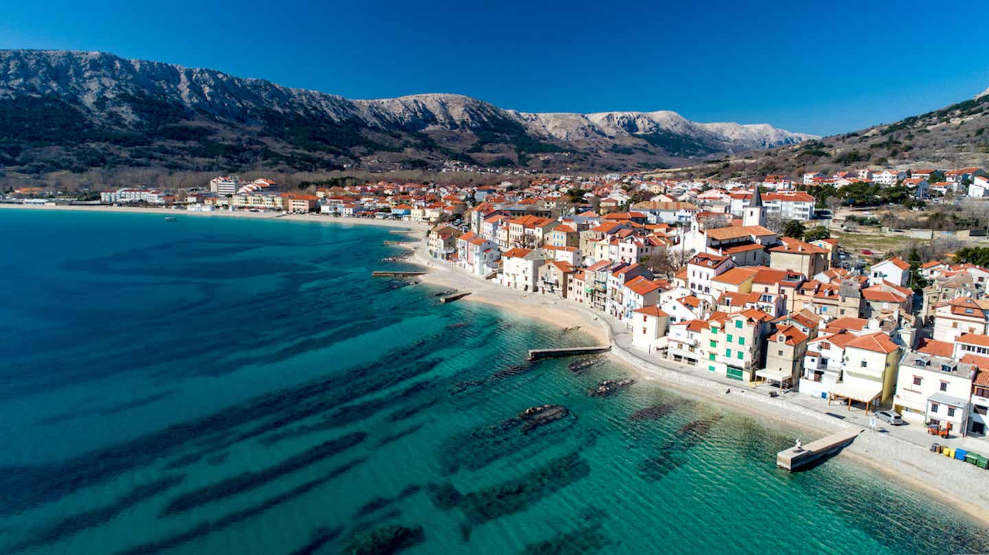 Die Stadt Baska auf der Insel Krk