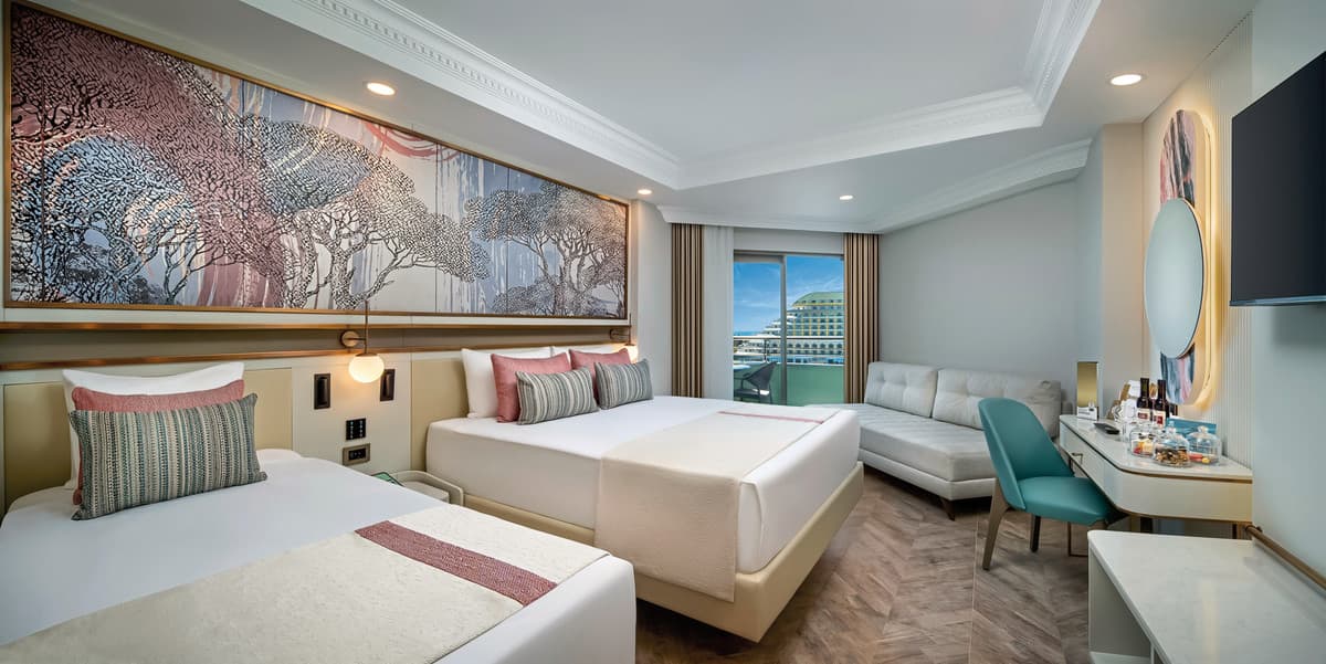 Wohnbeispiel Doppelzimmer seitl. Meerblick