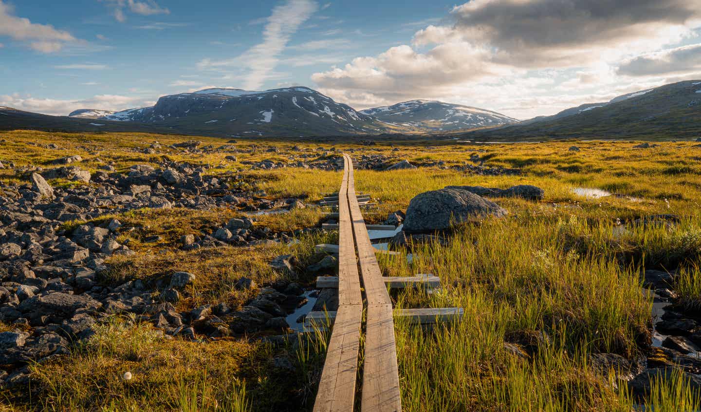 Fernwanderwege Europa: Kungsleden und Landschaft in Schweden