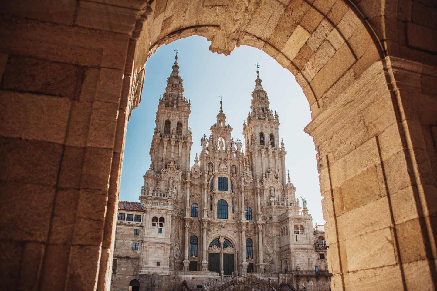 Kathedrale von Santiago de Compostela in Spanien