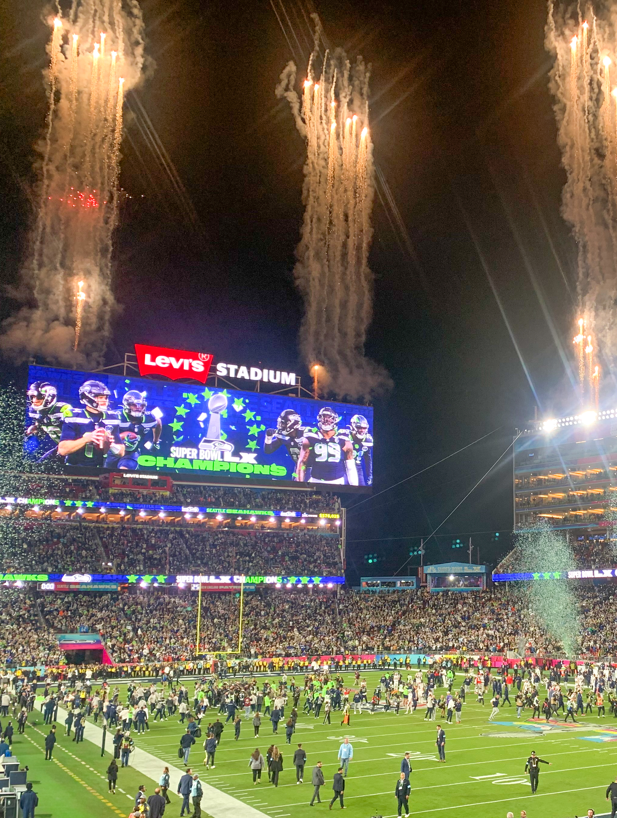 Superbowl Feuerwerk