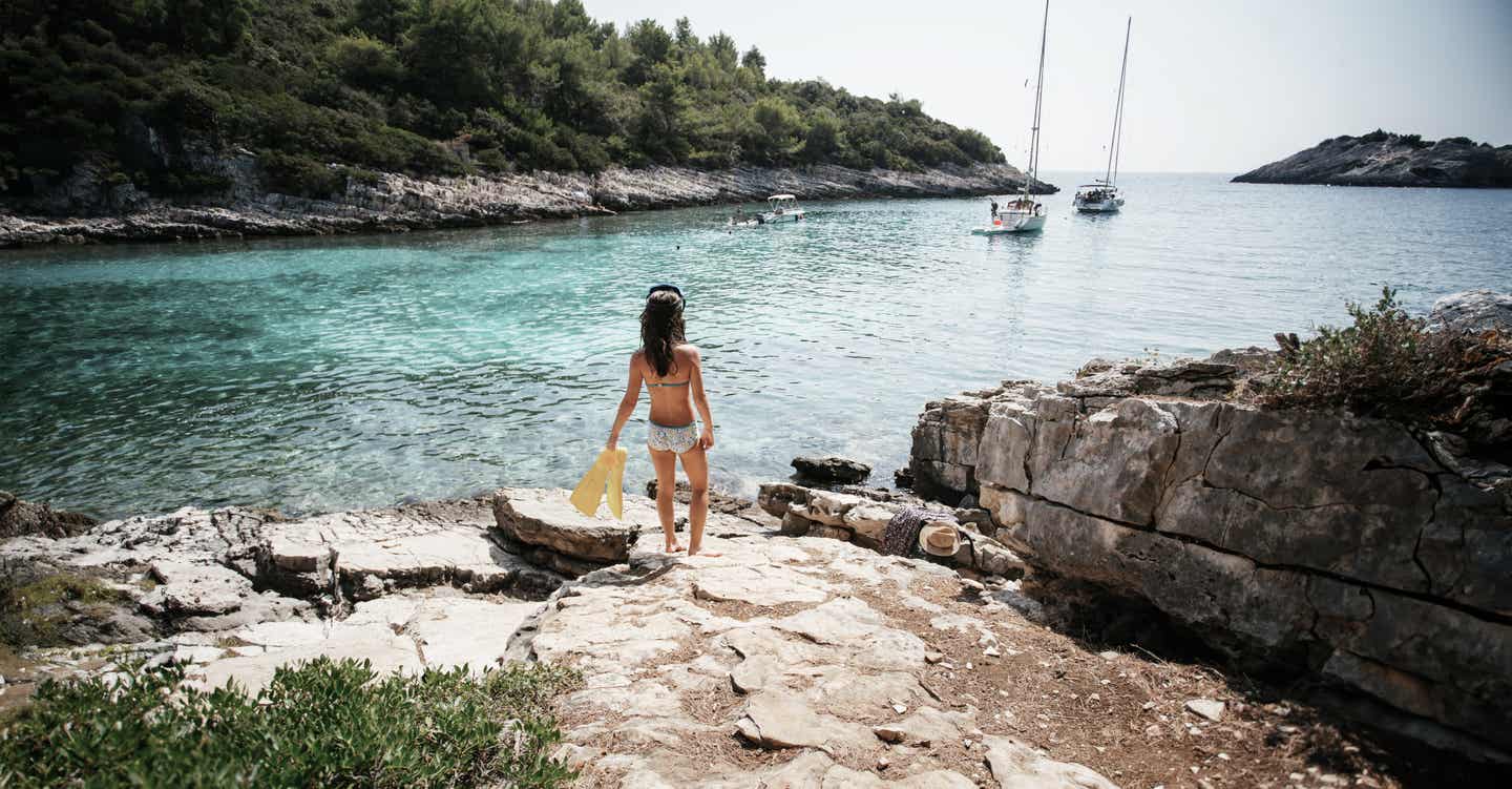 Split-Urlaub mit der Familie: Baden im Meer