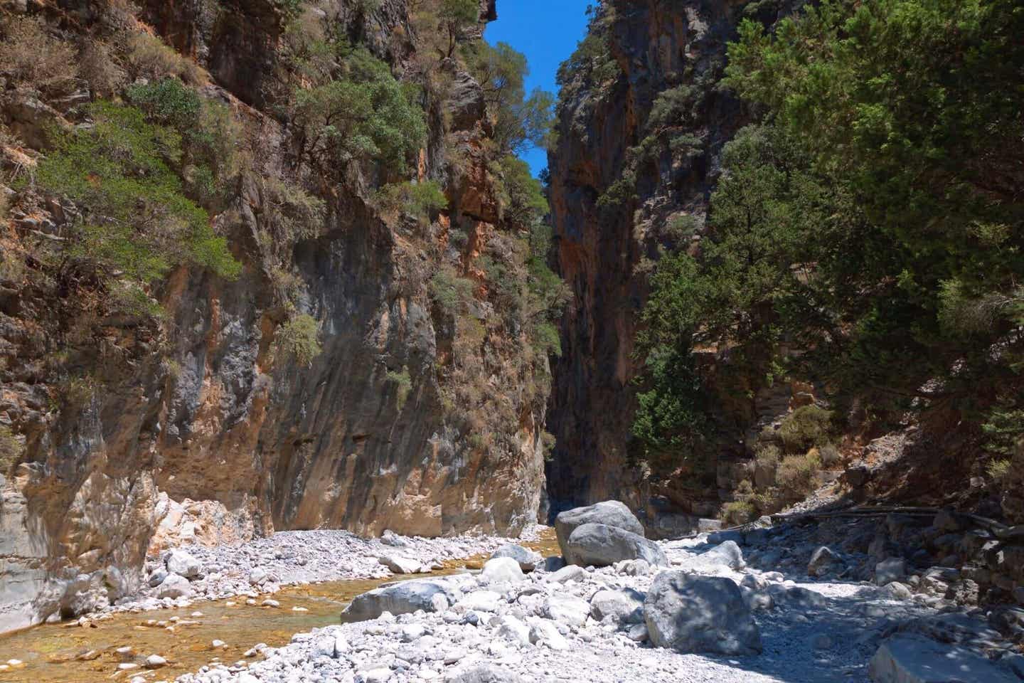 Eindrucksvolle Natur in der Samaria-Schlucht