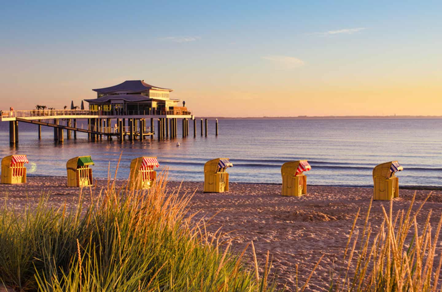 Schönste Orte an der Ostsee: Timmendorfer Strand in der Dämmerung