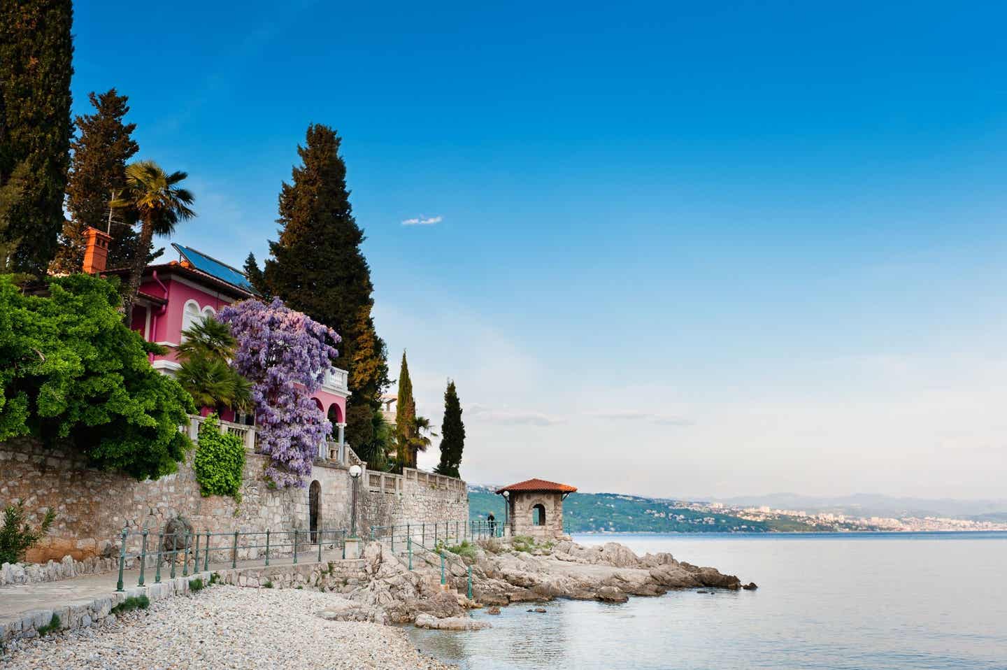 Die malerische Altstadt von Opatija