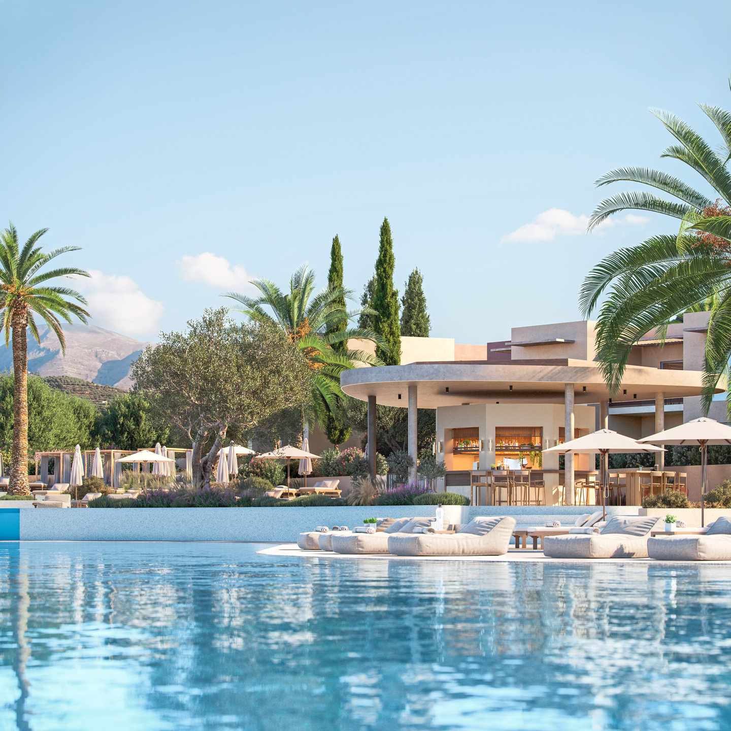 Pool im ananea Rocrita auf Kreta