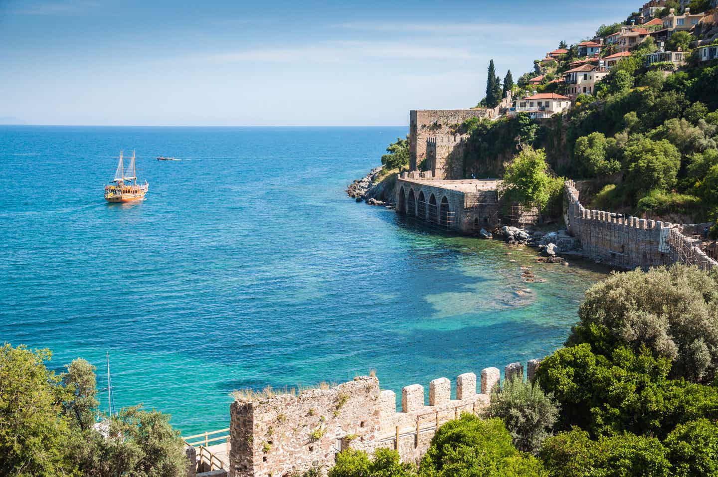 Alanyas Küste an der Türkischen Riviera