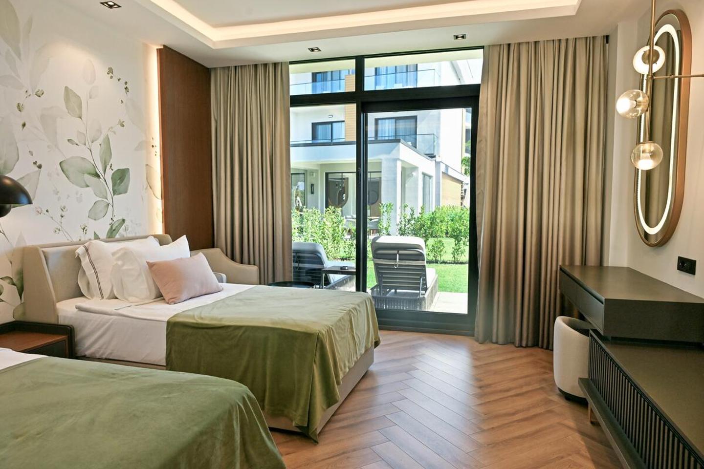 Wohnbeispiel Doppelzimmer Deluxe Standard Gartenblick