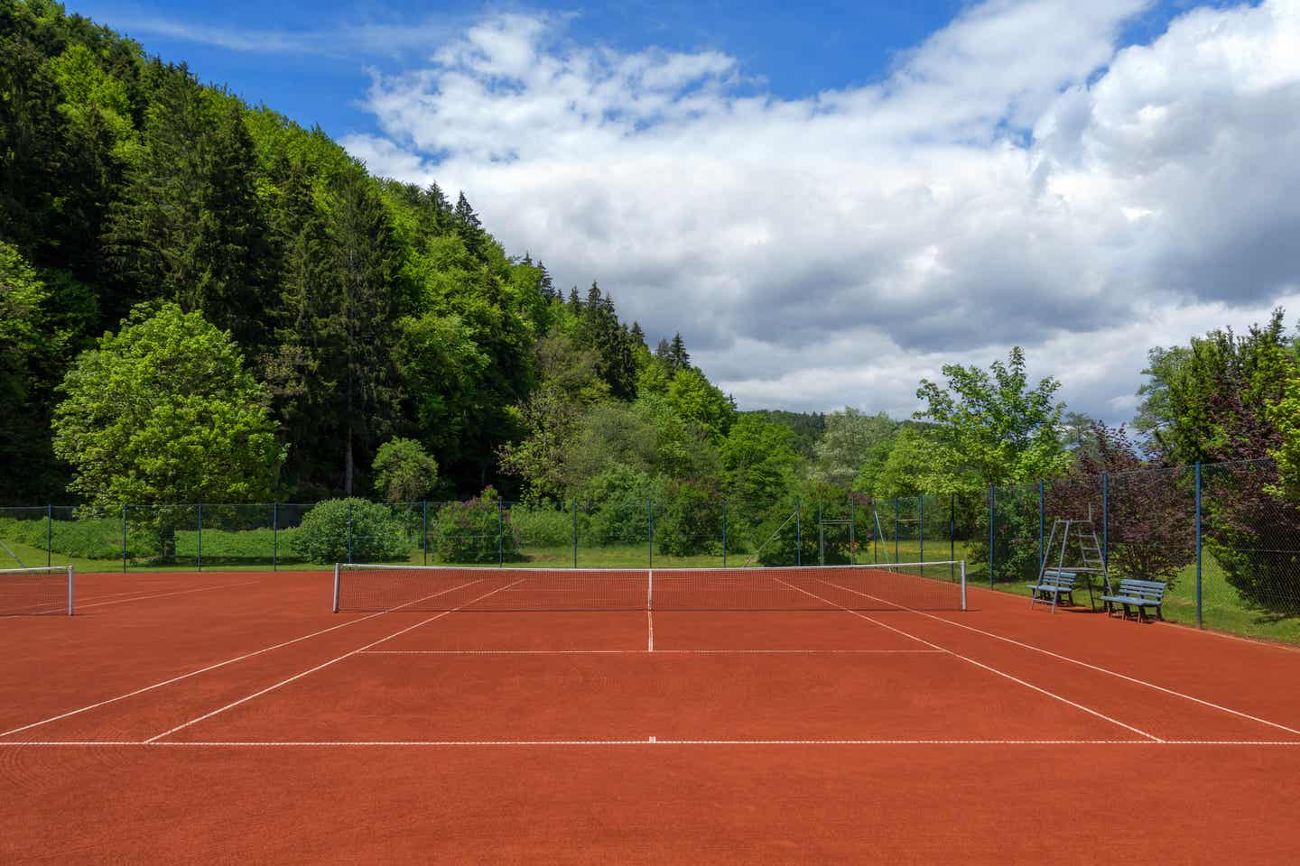 Tennisspielen an der Nordsee