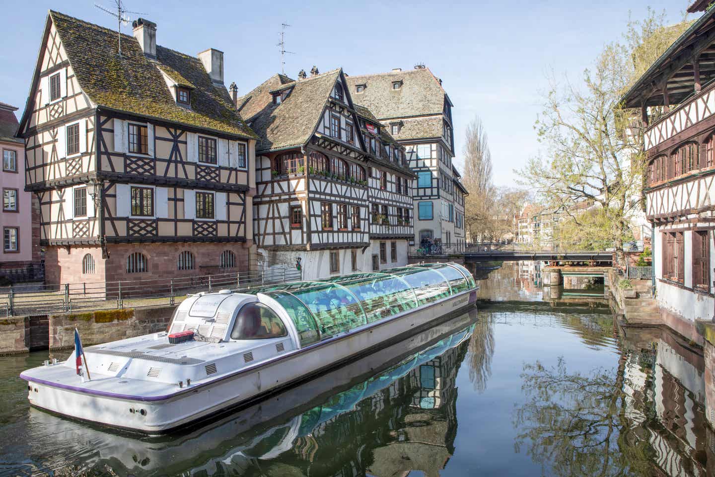 Straßburg Sehenswürdigkeiten: Kanal in La Petite France