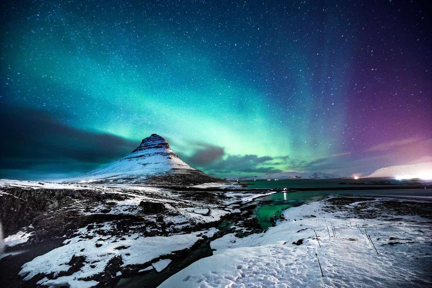 Wo können Sie Polarlichter sehen? In Island!