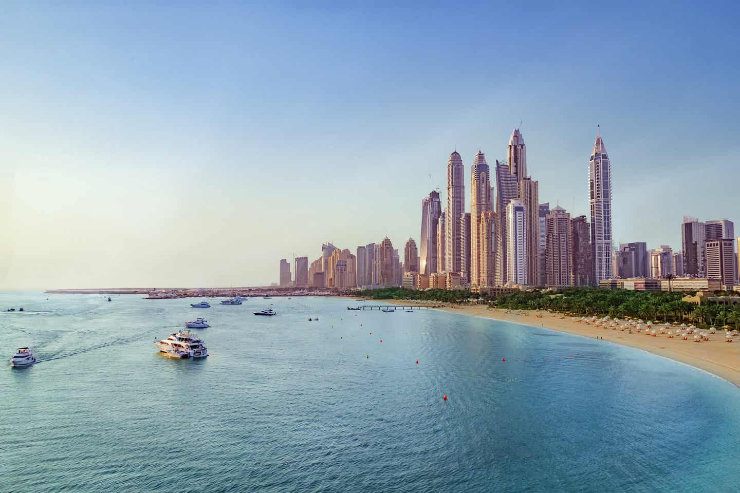 Die Skyline von Dubai