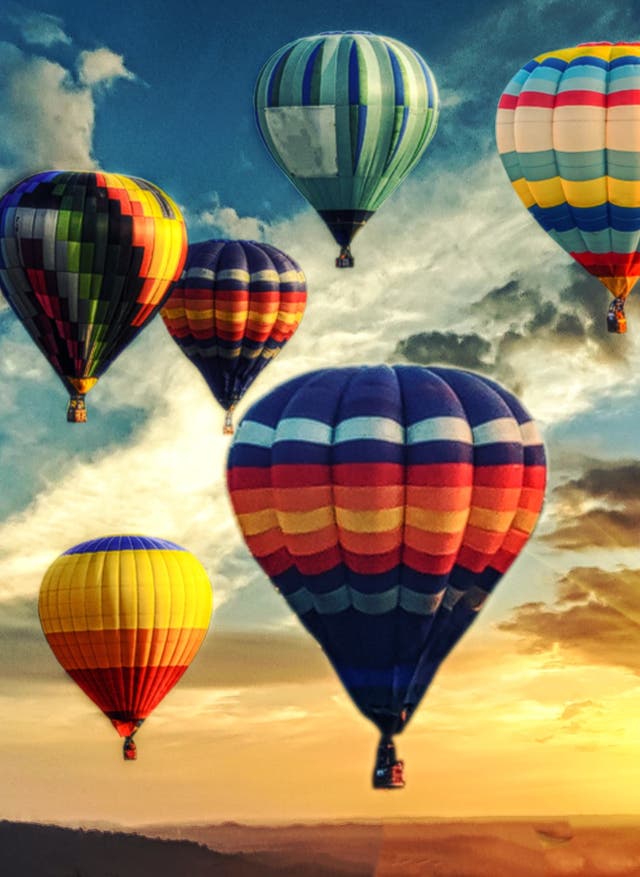 Besondere Orte für Heißluftballonfahrten