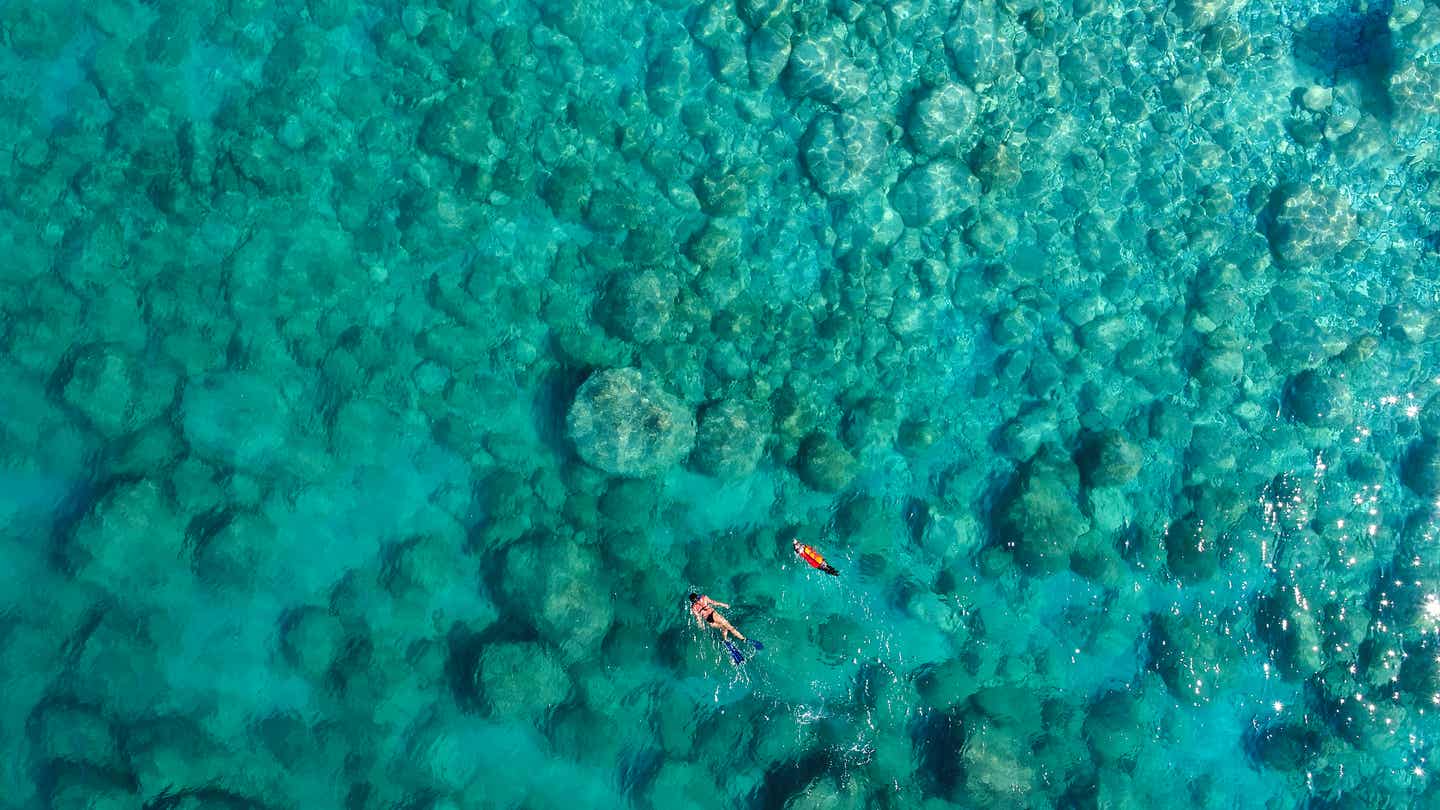 Schnorcheln im griechischen Meer