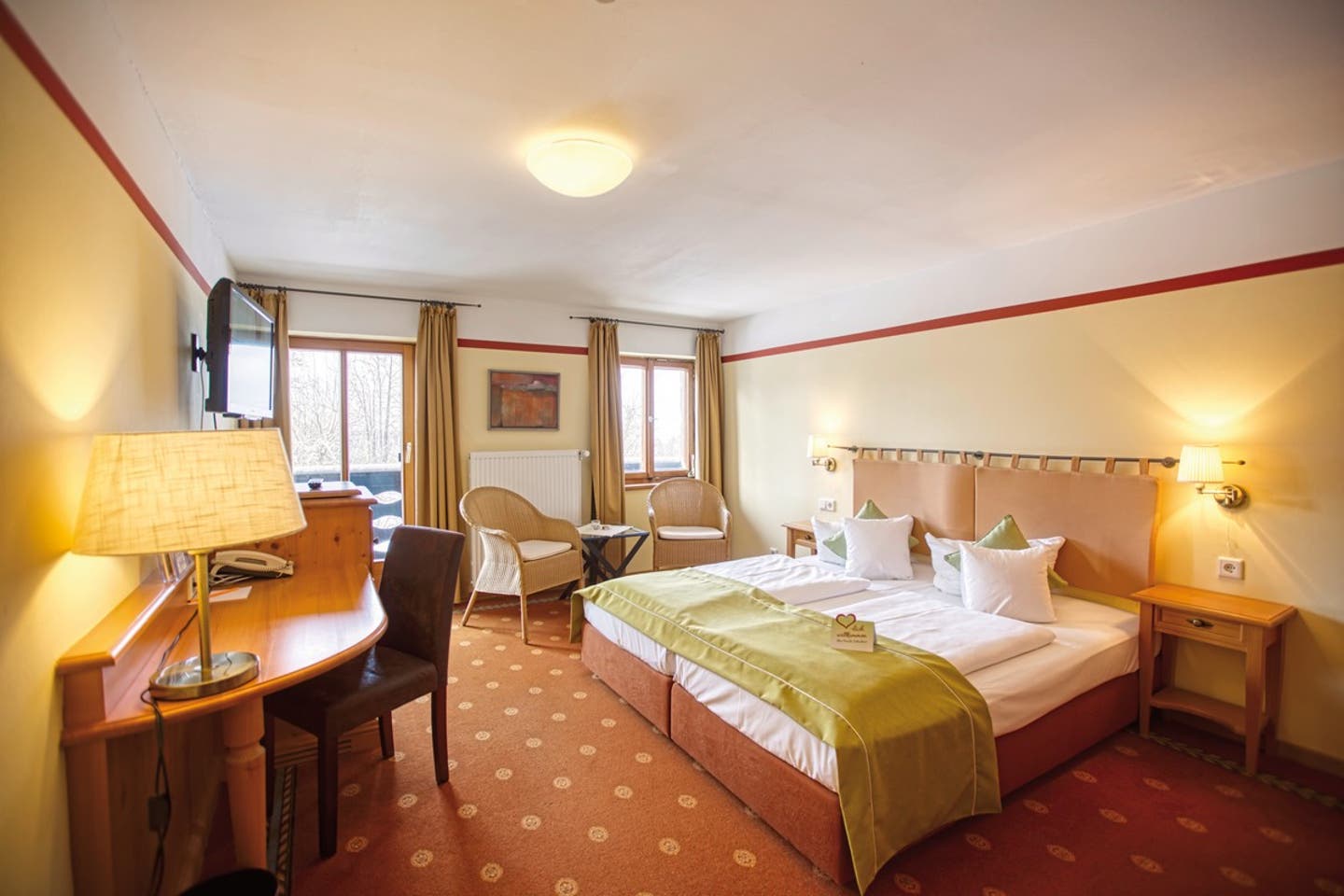 Wohnbeispiel Doppelzimmer Komfort Gartenblick