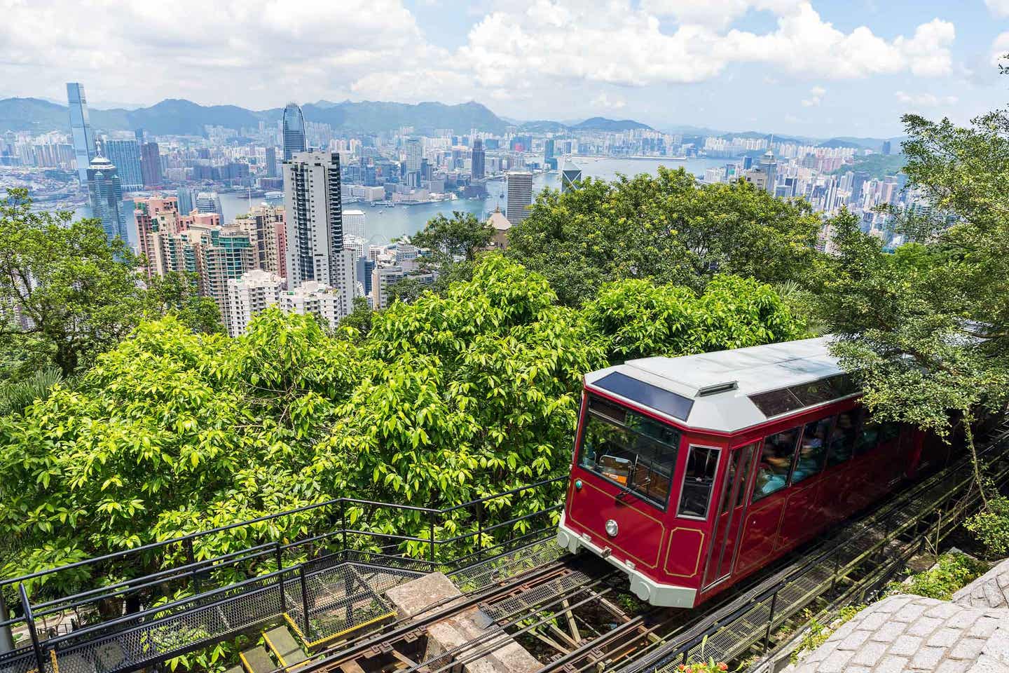 Hongkongs Tempel: die Peak Tram in Hongkong