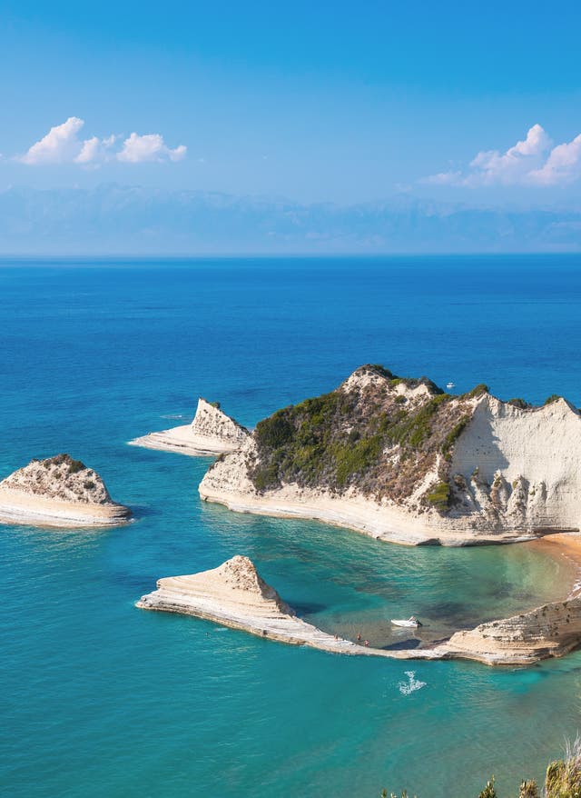 Reiseziele im Herbst Insel Korfu in Griechenland