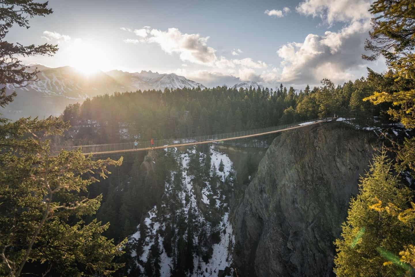 Hängebrücke in British Columbia