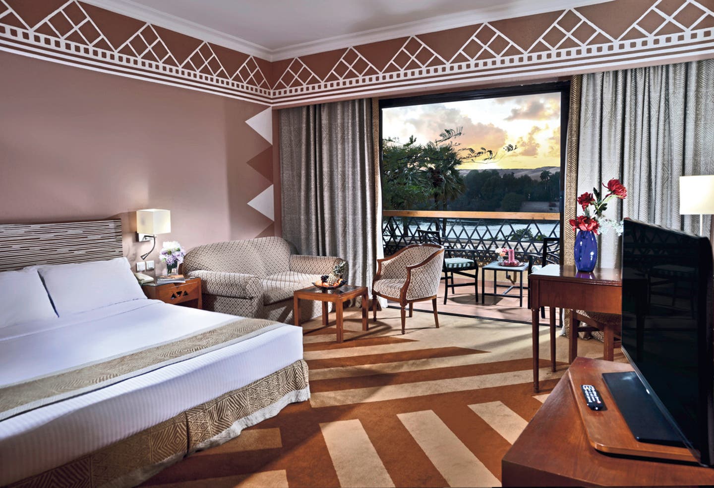 Wohnbeispiel Doppelzimmer Classic seitlicher Nilblick