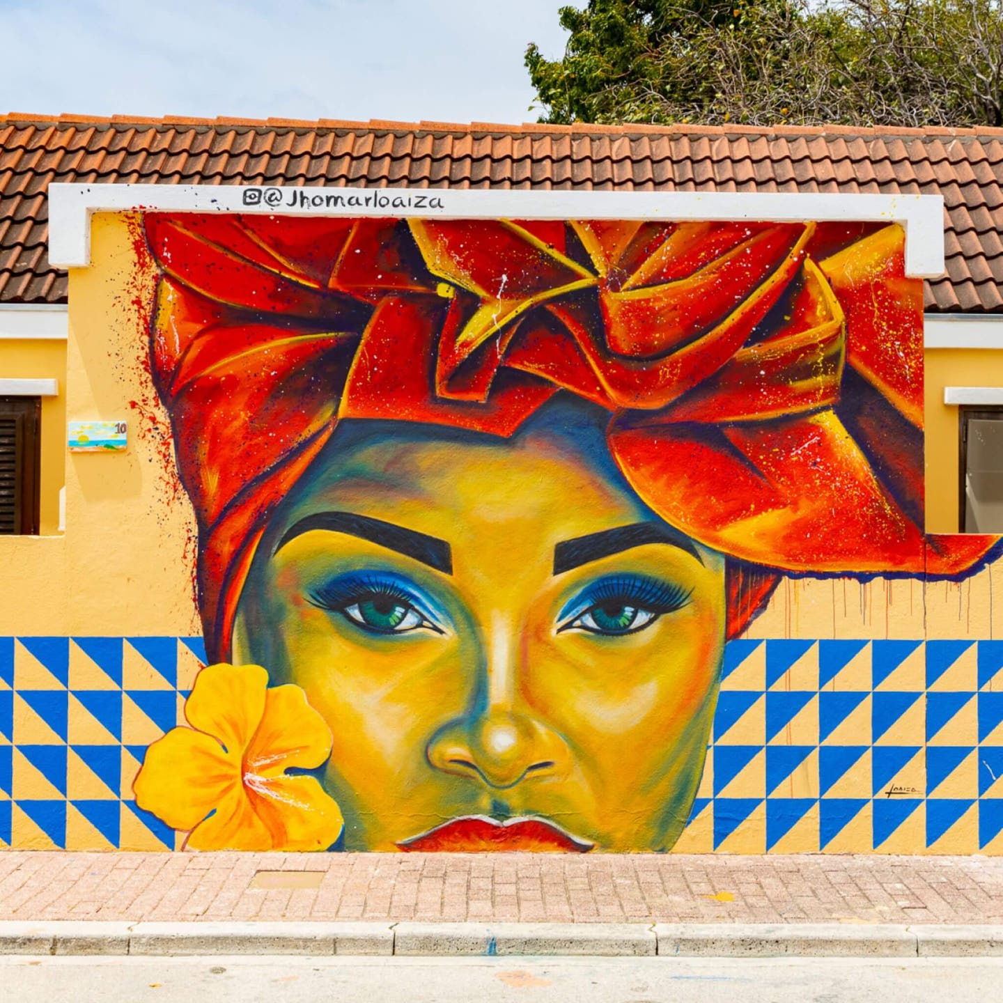 Straßenkunst in Willemstad auf Curaçao