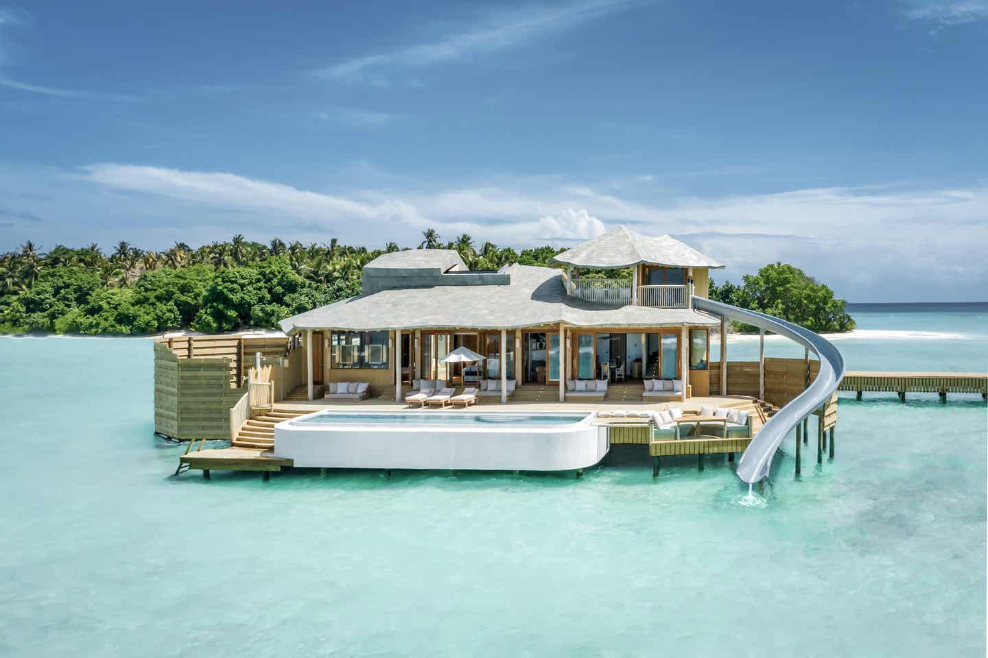 Soneva Fushi - private Bungalow mit Rutsche