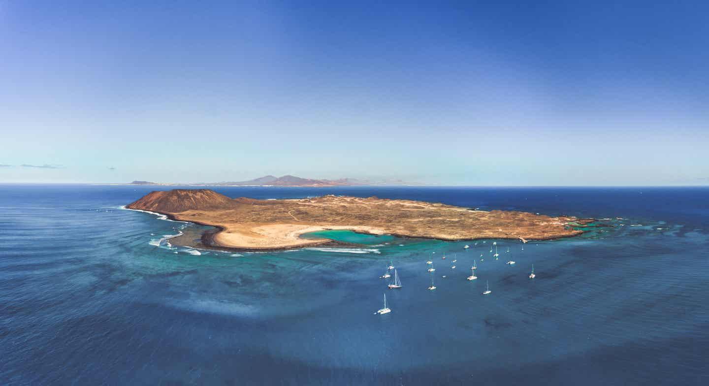 Urlaub mit der Familie auf den Kanaren: die Insel Lobos bei Fuerteventura
