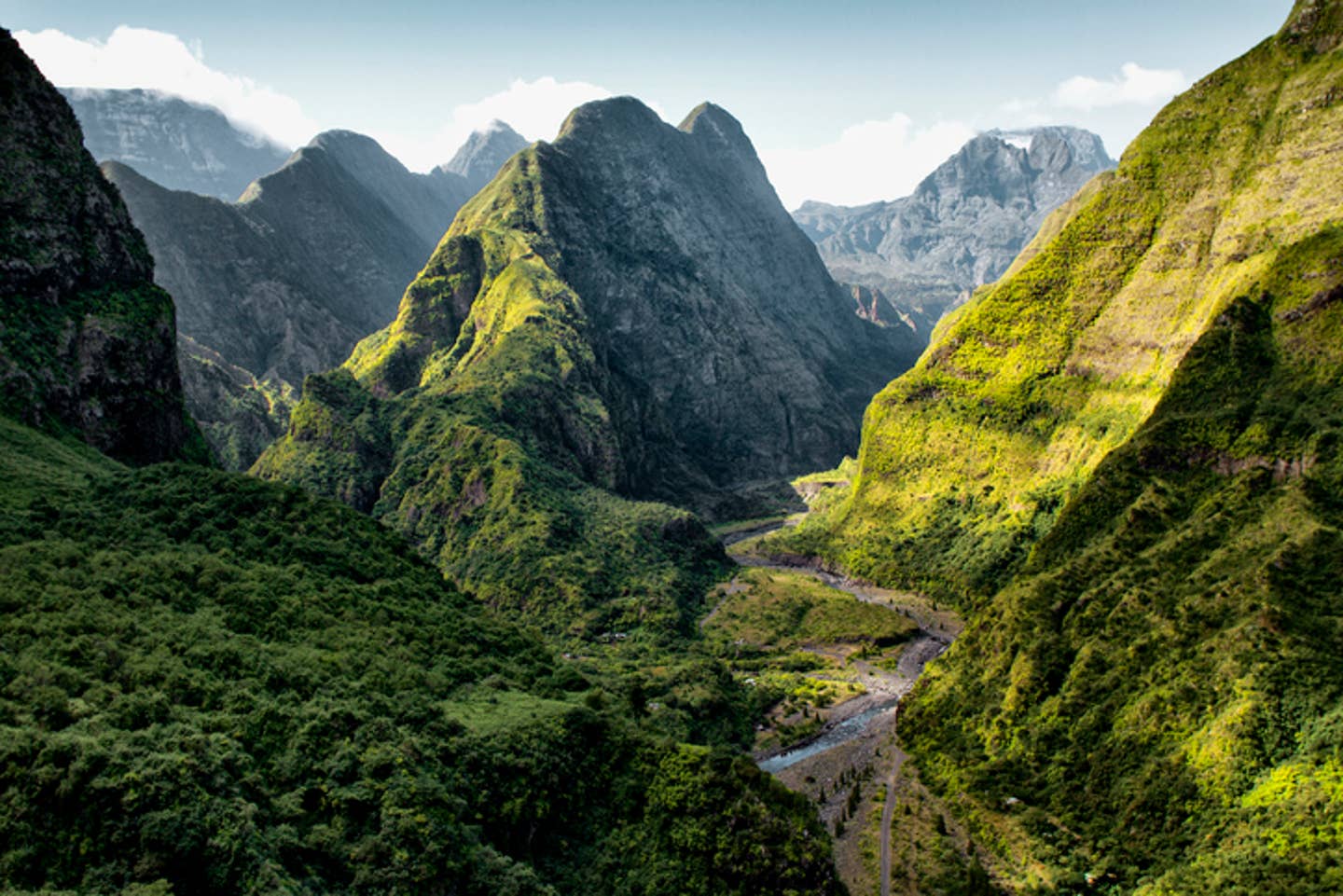 Rundreisen Reunion: bergige Landschaft rund um den Cirque de Mafate