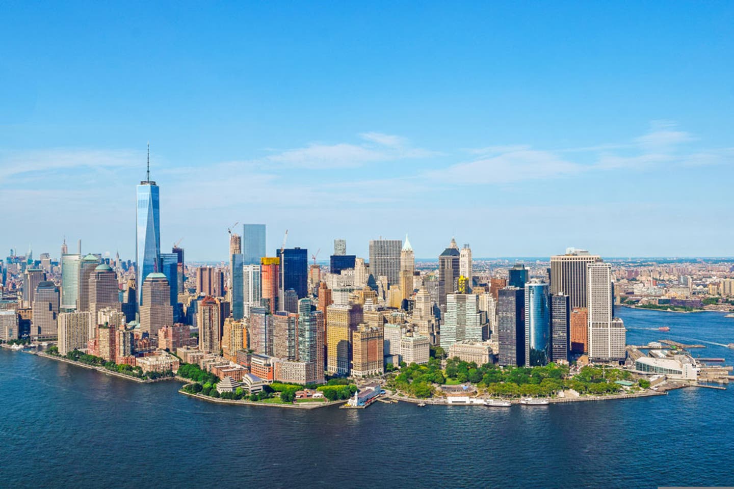 Schönste Städte weltweit: Luftaufnahme Skyline New York